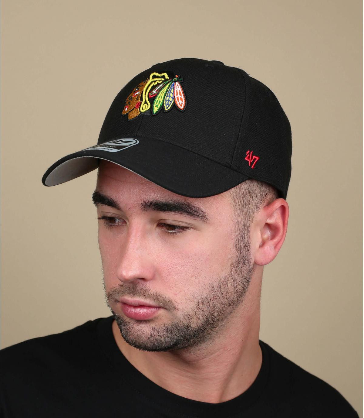 Cap Blackhawks schwarz MVP Chicago Blackhawks black